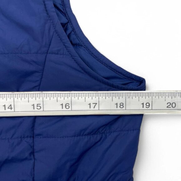 The North Face Blue Explore Vest Jacket Quilted Puffer Pockets Girls Youth XL 18 - Picture 6 of 9